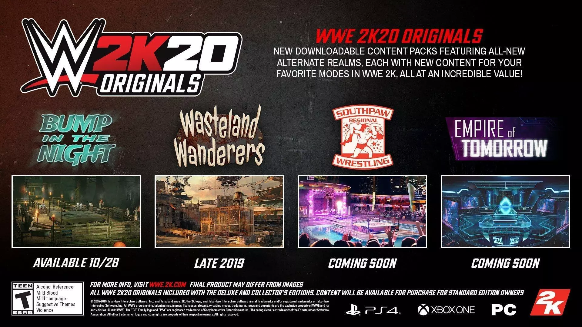 wwe 2k20 2k originals dlc packs guide