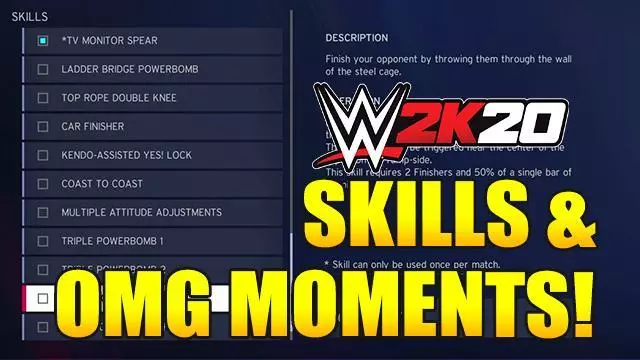 WWE 2K20: All Skills &amp; OMG Moments: Full List and How To Perform Them