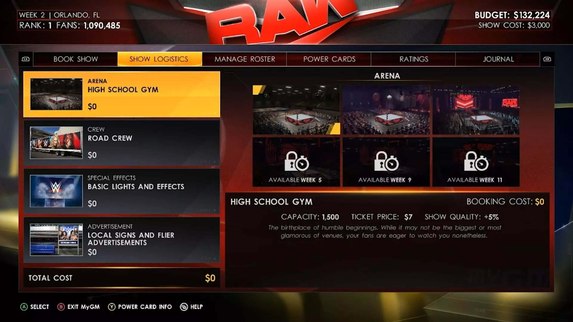 wwe 2k22 mygm show logistics