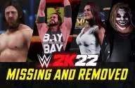 List of Missing and Removed Superstars from WWE 2K22 Roster