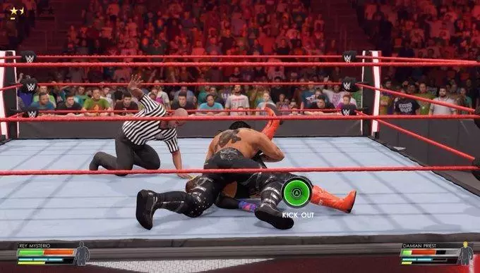 wwe 2k22 kickout meter