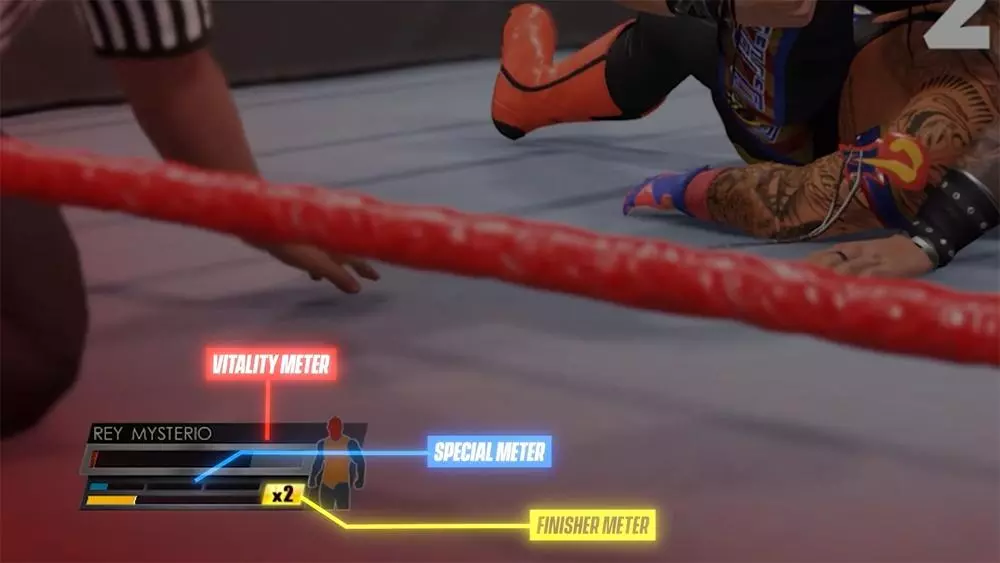 WWE 2K22 HUD Guide: Health Bar, Special &amp; Finisher Meters