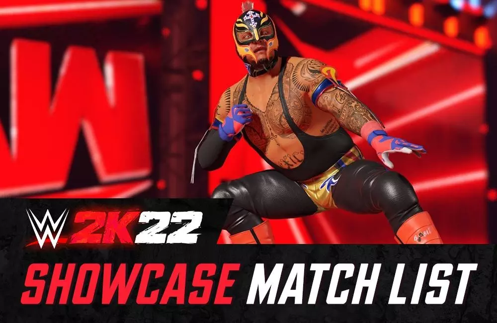 WWE 2K22 Rey Mysterio's 2K Showcase: Full Match List