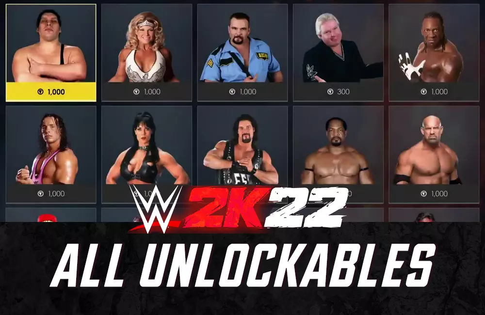 WWE 2K22 wrestlers list sorted by Raw, Smackdown, AEW and more