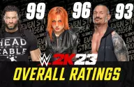 WWE 2K23 Overall Ratings List: All Superstars Ranked by Best Rating