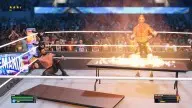 WWE 2K23 How to Set a Table on Fire - Tables Finisher Controls