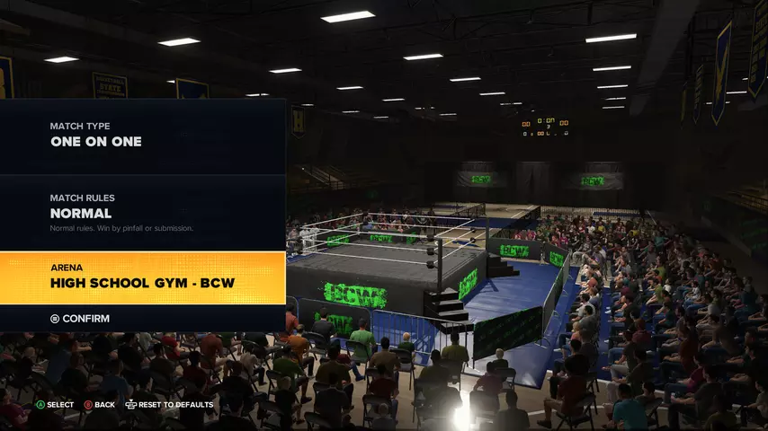 wwe 2k23 high school gym bcw