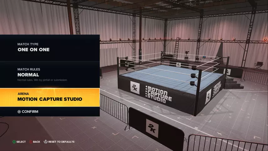 wwe 2k23 motion capture studio