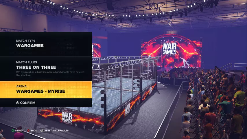 wwe 2k23 war games myrise