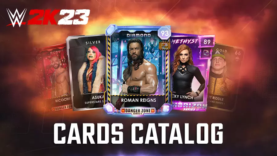 wwe 2k23 myfaction cards catalog