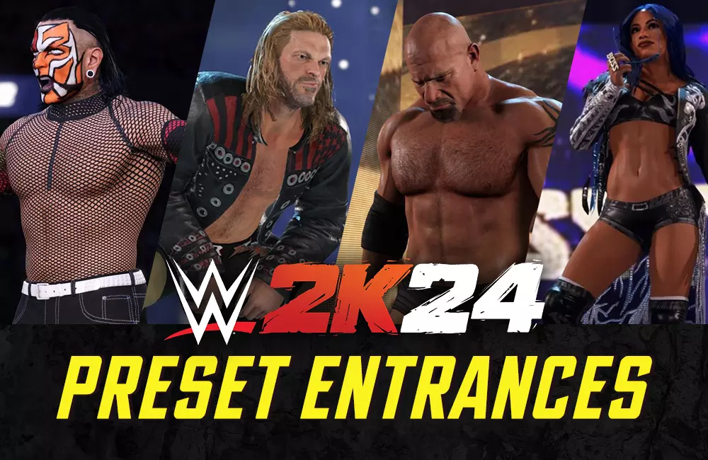 WWE 2K24 Preset Entrances Full List (Single, Tag, Trio & Title) - WWE 2K24 News & Guides WWE 2K24 Preset Entrances Full List (Single, Tag, Trio & Title) - WWE 2K24 News & Guides