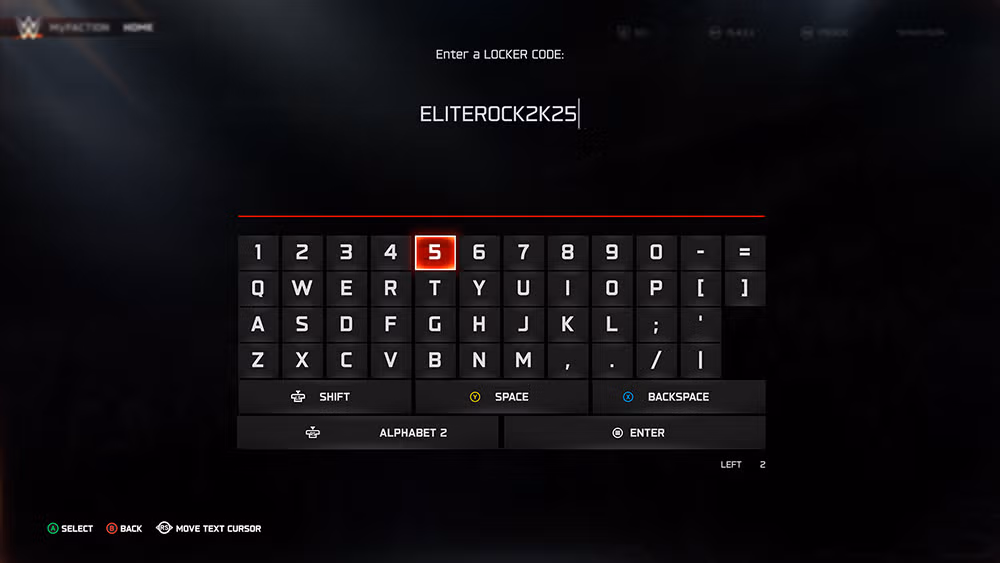 wwe 2k25 locker codes list