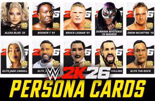 WWE 2K26 Persona Cards List & How to Unlock Them