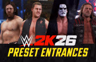 WWE 2K26 Preset Entrances Full List (Single, Teams & Title)