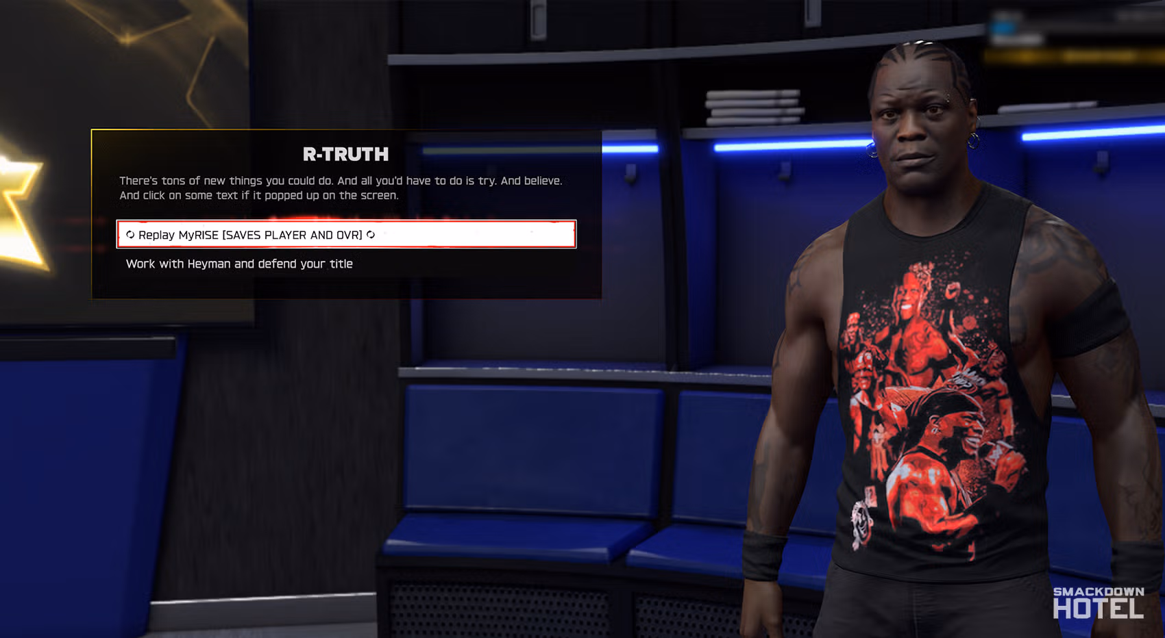 wwe 2k26 myrise guide replay rtruth