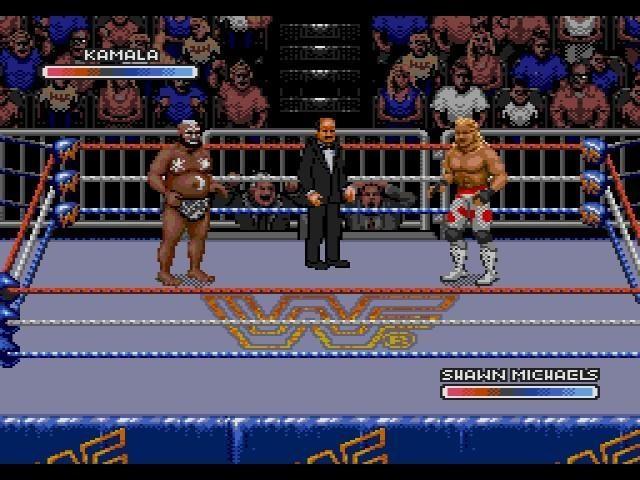 WWF Rage in the Cage Gameplay Screen