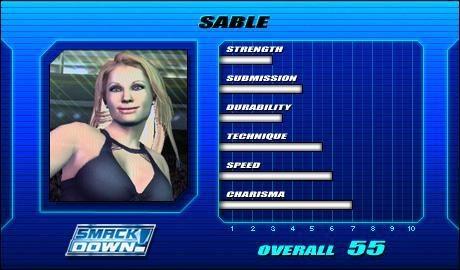 Sable - WWE SmackDown! vs. Raw Roster