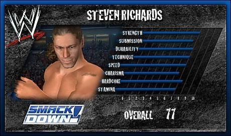 Steven Richards - WWE SmackDown! vs. Raw 2006 Roster Steven Richards - WWE SmackDown! vs. Raw 2006 Roster