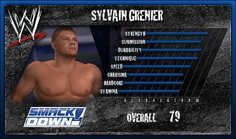 Sylvain Grenier - WWE SmackDown! vs. Raw 2006 Roster Sylvain Grenier - WWE SmackDown! vs. Raw 2006 Roster