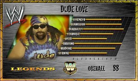 Dude Love - WWE SmackDown vs. Raw 2007 Roster Dude Love - WWE SmackDown vs. Raw 2007 Roster