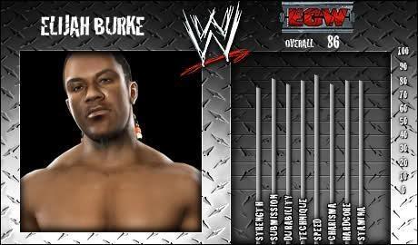 Elijah Burke - WWE SmackDown vs. Raw 2008 Roster Elijah Burke - WWE SmackDown vs. Raw 2008 Roster