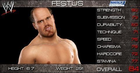 Festus - WWE SmackDown vs. Raw 2009 Roster