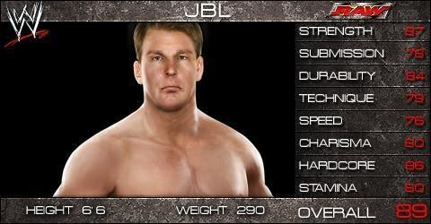 JBL - WWE SmackDown vs. Raw 2009 Roster JBL - WWE SmackDown vs. Raw 2009 Roster