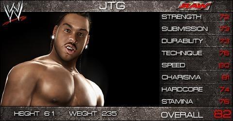 JTG - WWE SmackDown vs. Raw 2009 Roster JTG - WWE SmackDown vs. Raw 2009 Roster
