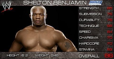 Shelton Benjamin - WWE SmackDown vs. Raw 2009 Roster Shelton Benjamin - WWE SmackDown vs. Raw 2009 Roster