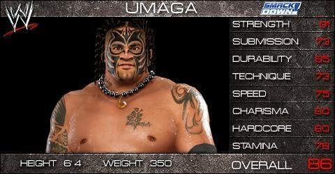 Umaga - WWE SmackDown vs. Raw 2009 Roster