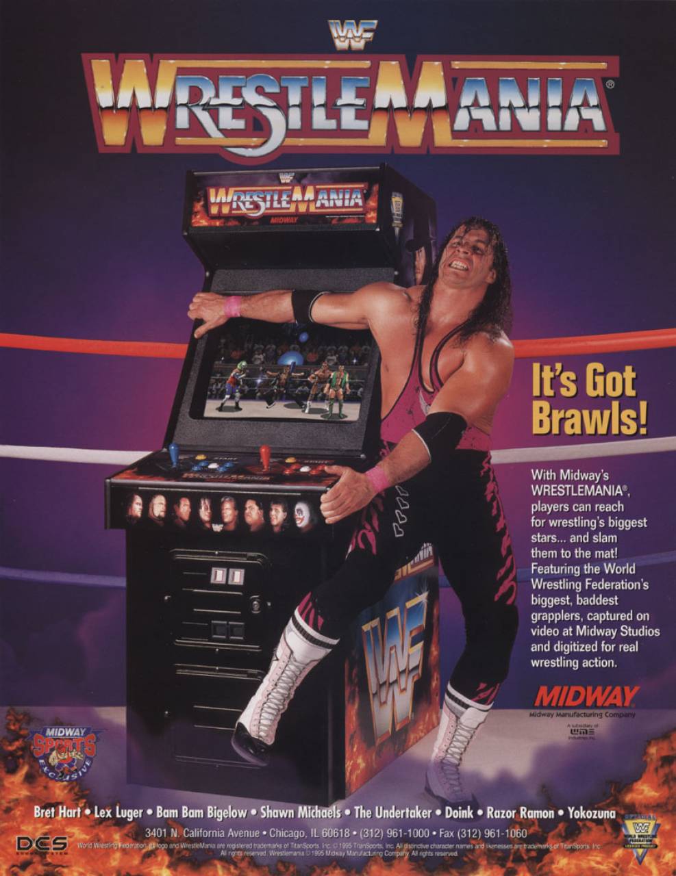 wrestlemania the arcade game poster