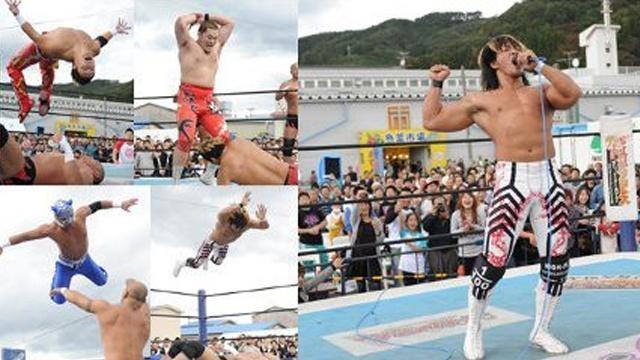 NJPW New Japan Pro-Wrestling in Miyako Fish Market