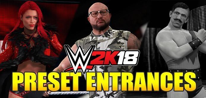 Wwe 2k18 Preset Entrances Full List Single Tag Team Trio Title Motions Wwe 2k18 Guides - roblox wwe 2k18 entrance codes