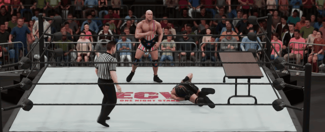 wwe 2k18 strap pull down kurt angle