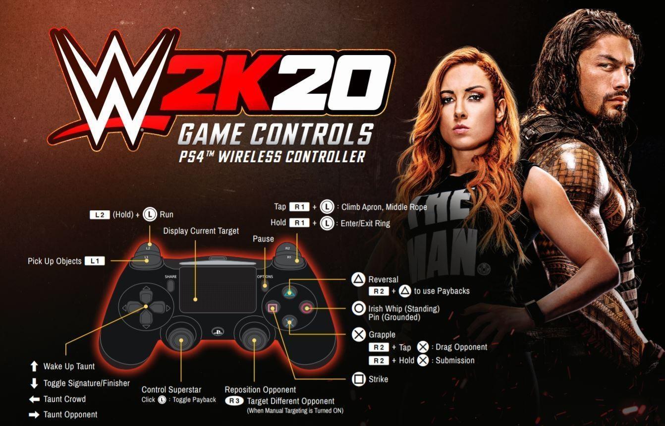 dato belastning Få kontrol All WWE 2K20 Controls for PS4 & Xbox One: New Control Scheme Tutorial | WWE  2K20 Guides