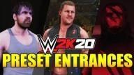 WWE 2K20 Preset Entrances Full List (Single, Tag Team, Trio, Champion & MITB Motions)