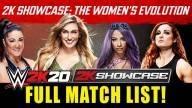 WWE 2K20 Women’s Evolution 2K Showcase - Full Match List!