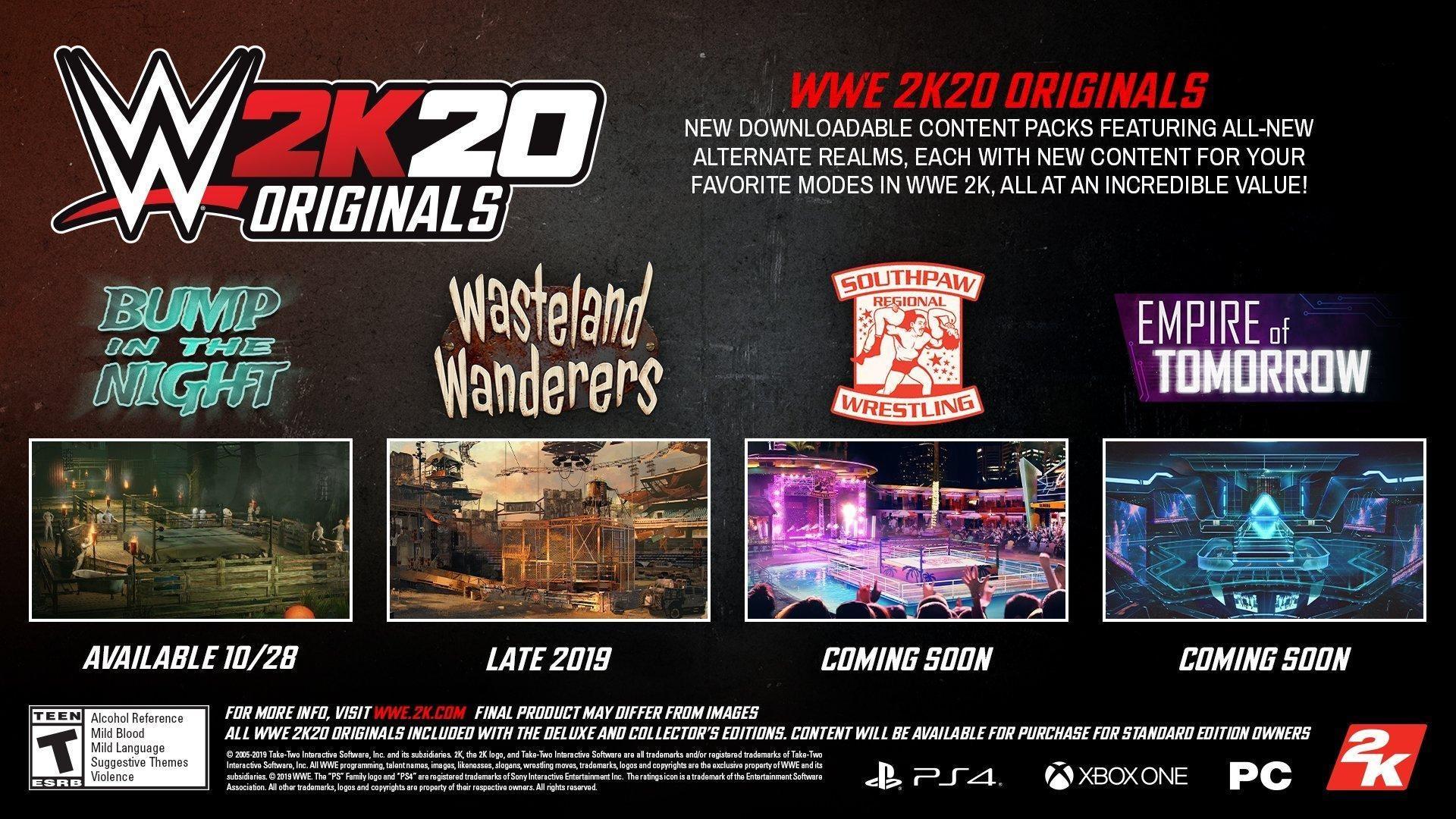 WWE 2K20 DLC Guide: Complete Details on all 2K Originals DLC Packs and Downloadable Content!