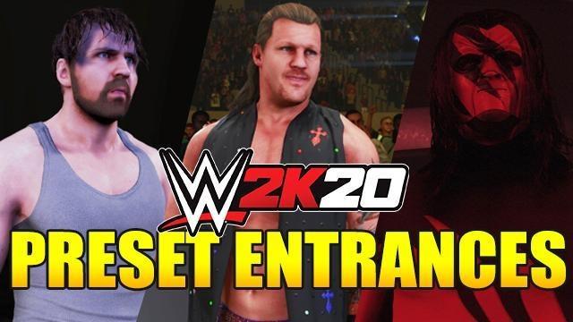 WWE 2K20 Preset Entrances Full List (Single, Tag Team, Trio, Champion & MITB Motions)