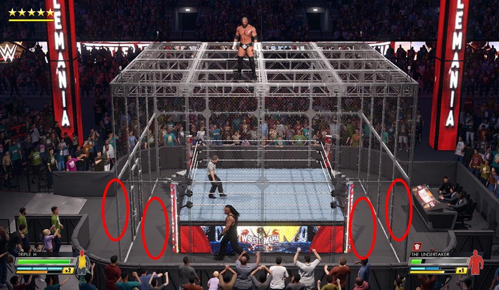 wwe 2k22 how to escape hell in a cell walls