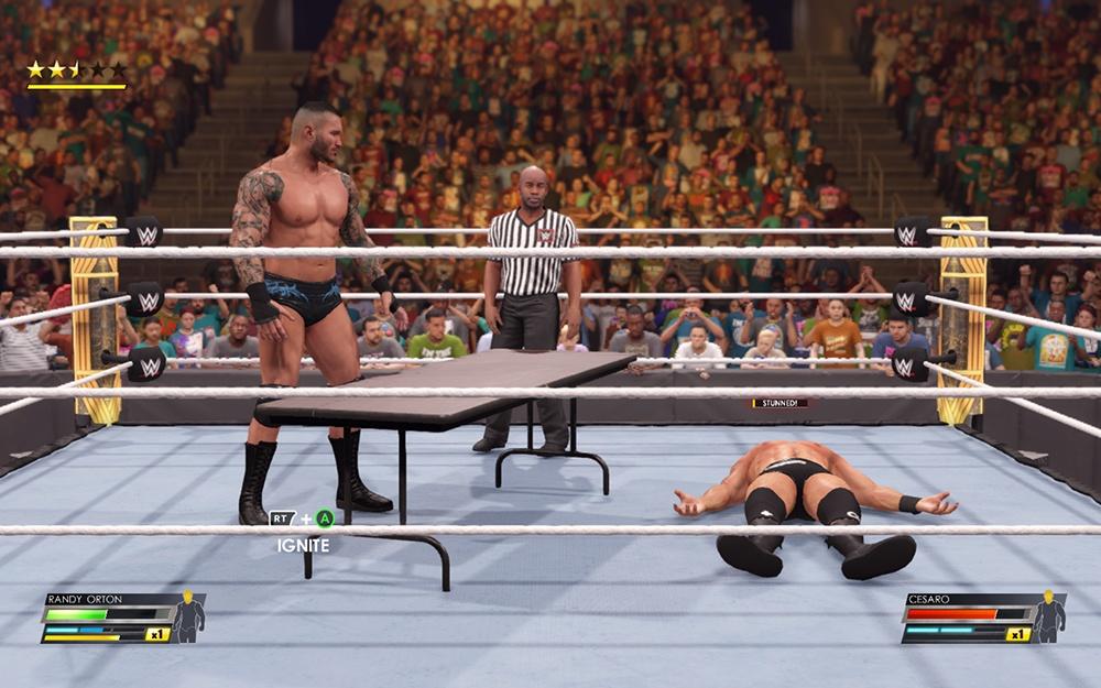wwe 2k22 how to ignite table