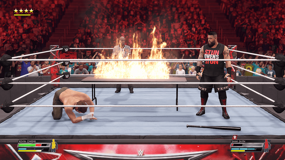 WWE 2K22 How to Set a Table on Fire - Tables Finisher and Controls