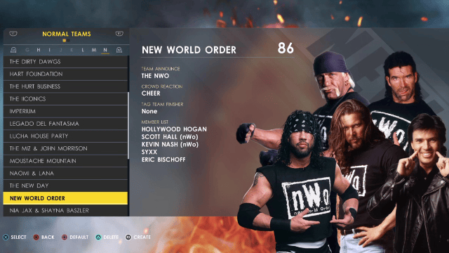 WWE 2K22 Default Tag Teams &amp; Stables - Full List with Overalls