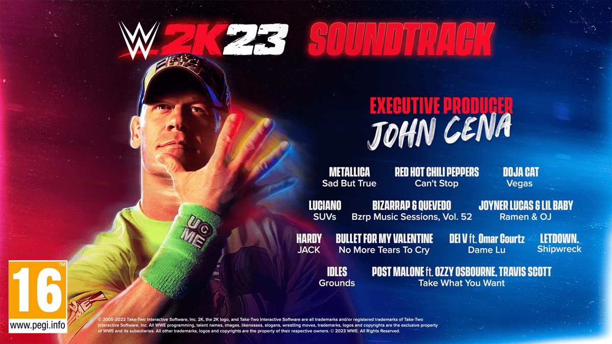 WWE 2K23 Official Soundtrack Revealed - Full List