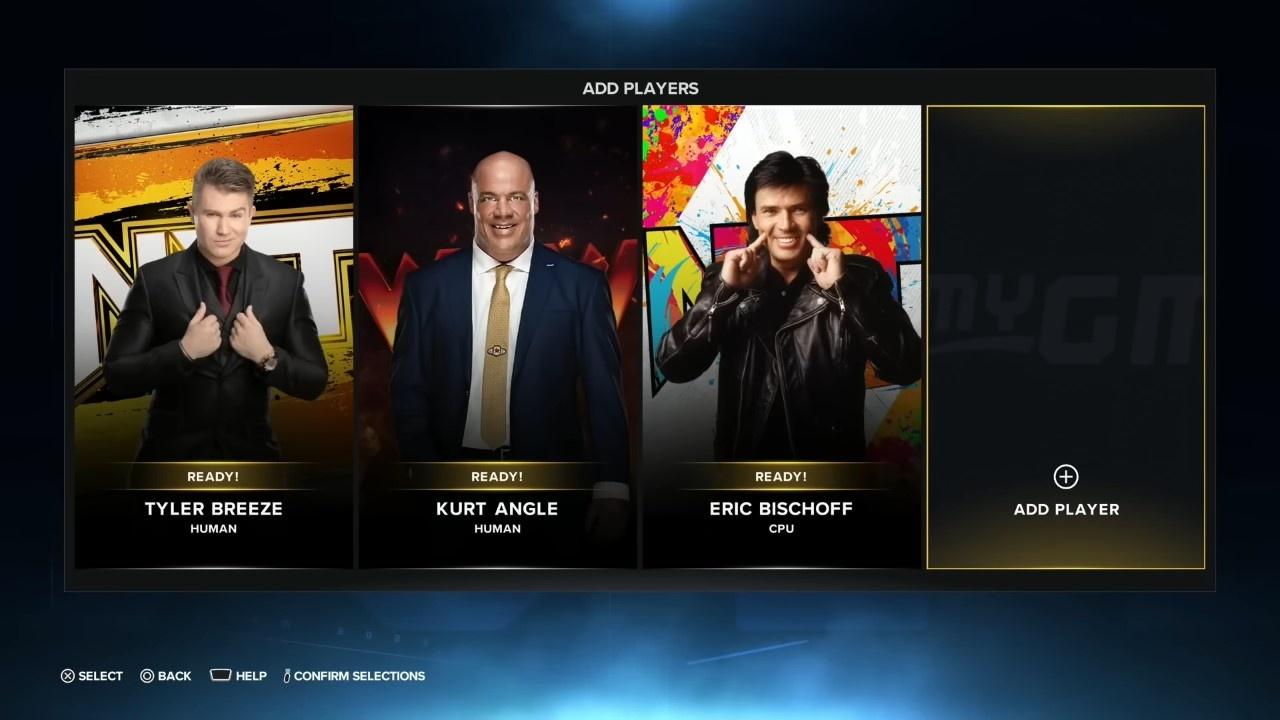 wwe 2k23 mygm mode 4 players brands