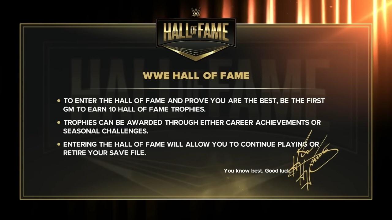 wwe 2k23 mygm mode hall of fame