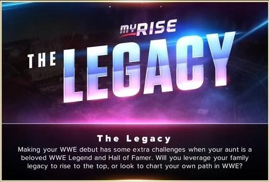 wwe 2k23 myrise the legacy info