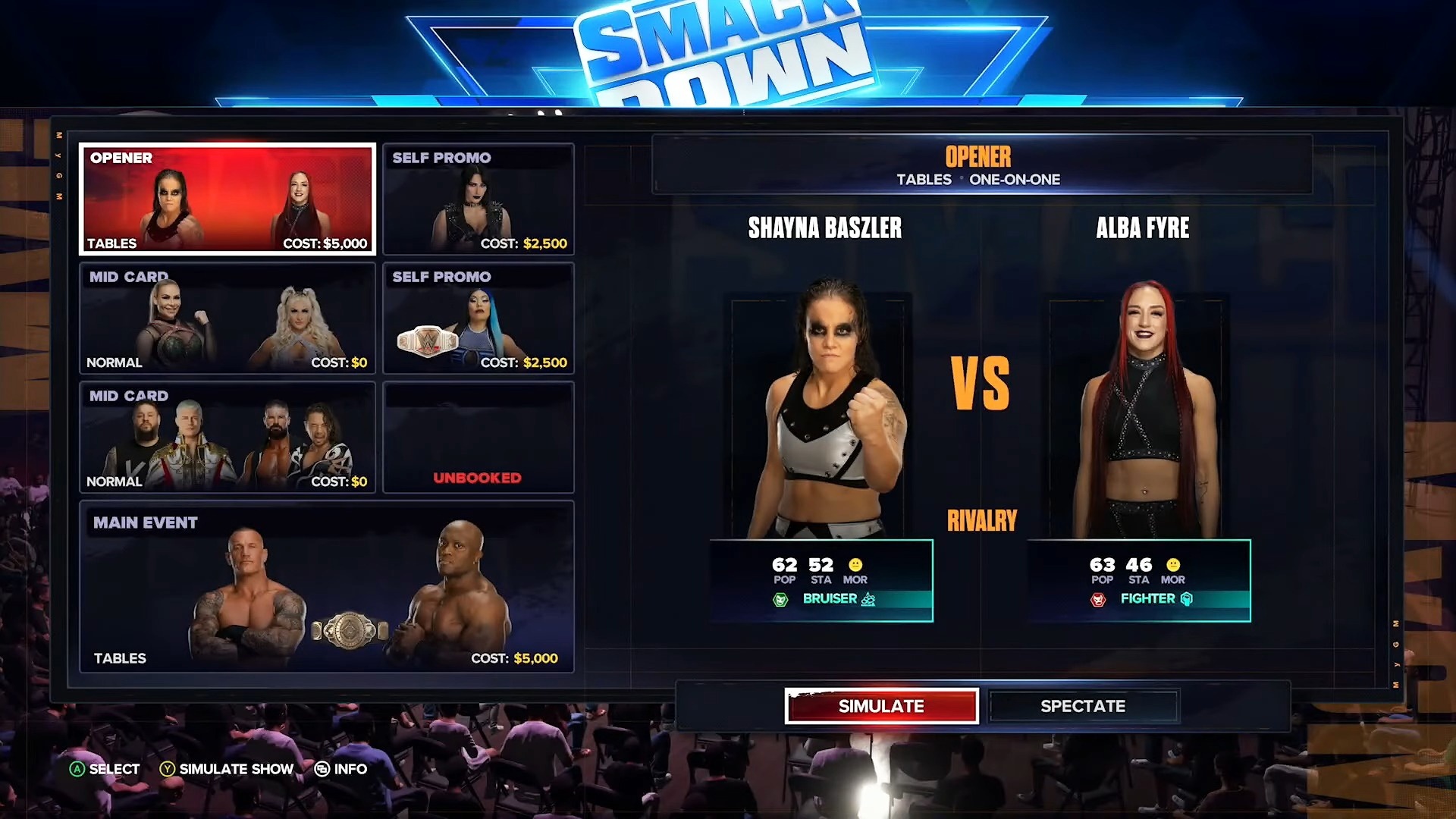 wwe 2k25 mygm book show