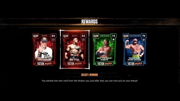 wwe2k24 myfaction boss battle rewards