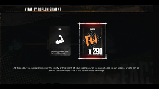wwe2k24 myfaction vitality replenishment